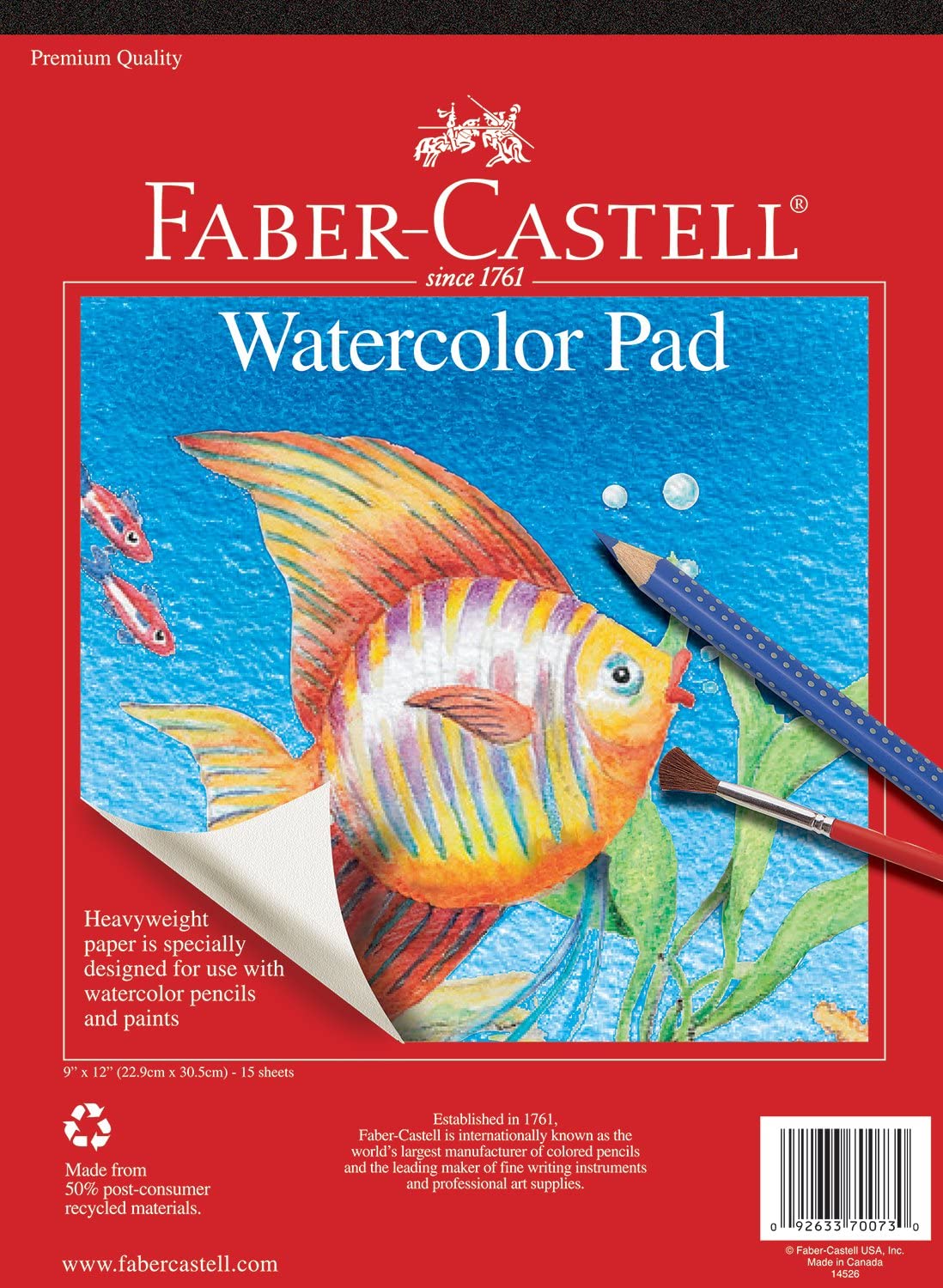 Watercolor Pad 9" x 12"