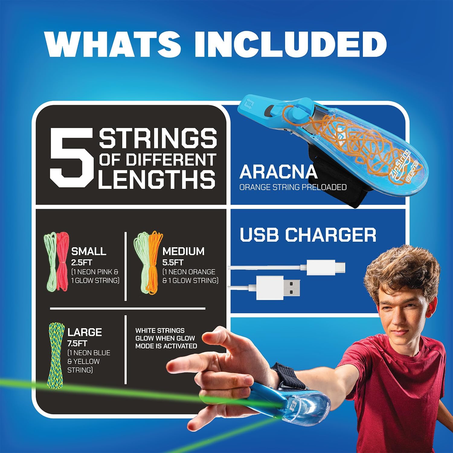 ZipString Aracna — Glow-in-the-Dark Webshooter | *play — toys