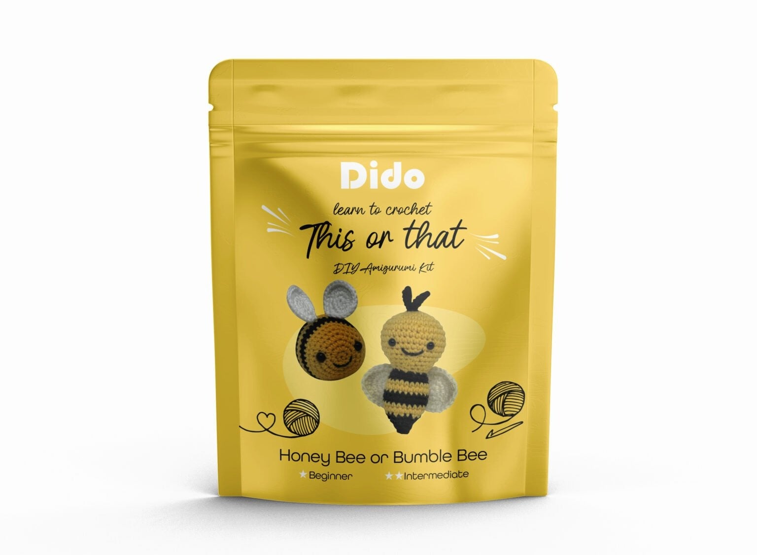 Dido DYI Amigurumi Kit- Honey Bumble Bee