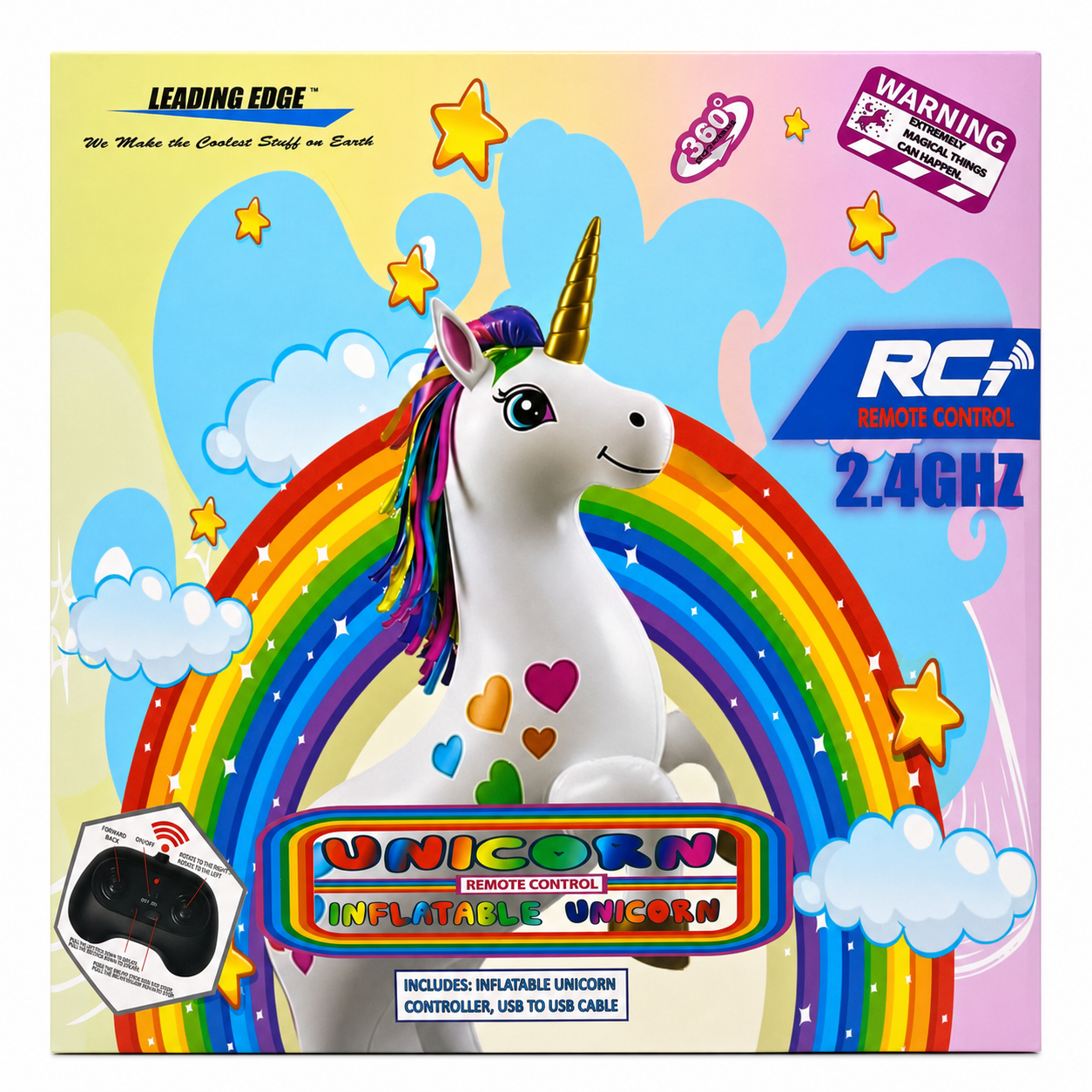 Leading Edge Novelty RC INFLATABLE UNICORN RIU700