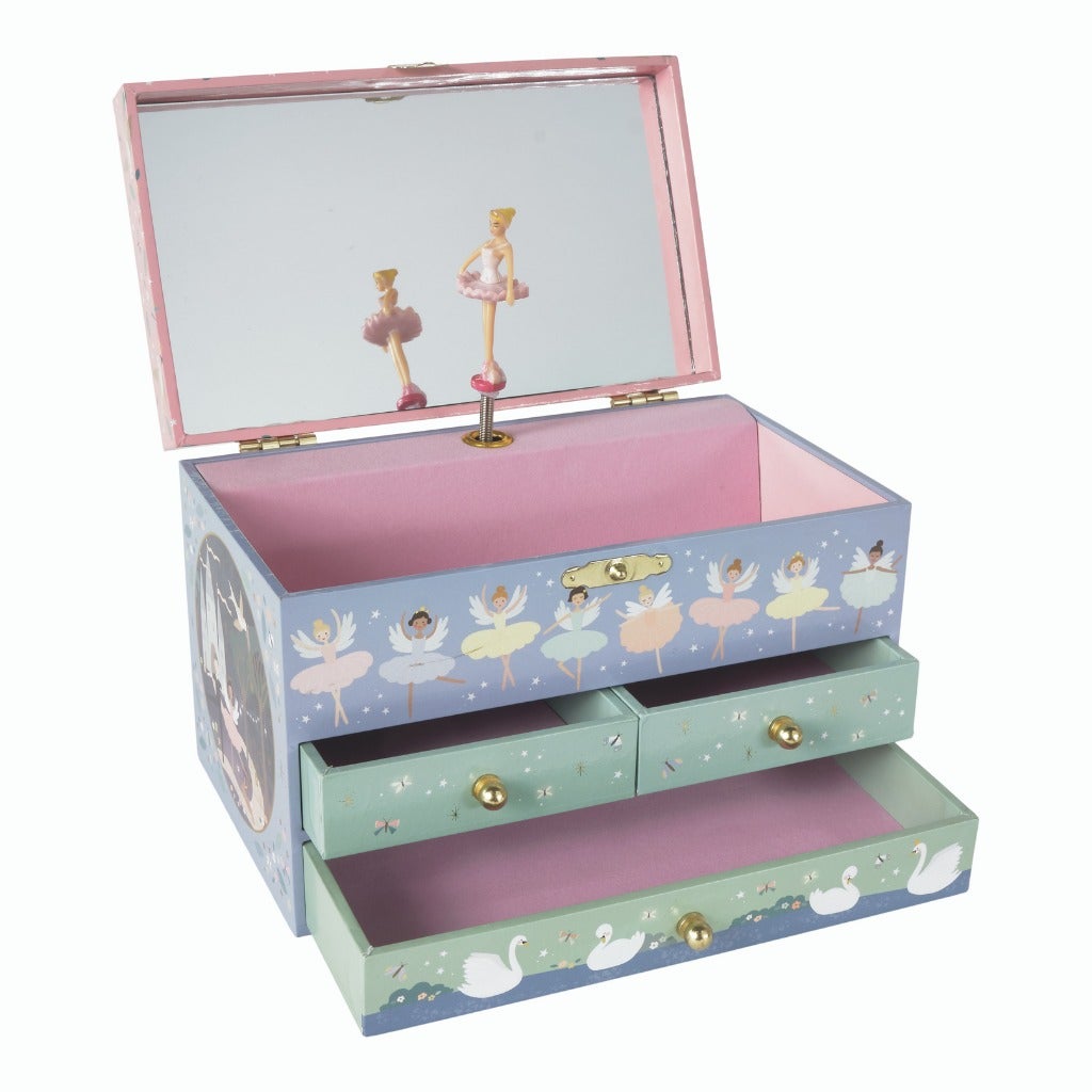 Floss & Rock Enchanted Musical Jewelry Box with 3 Drawers