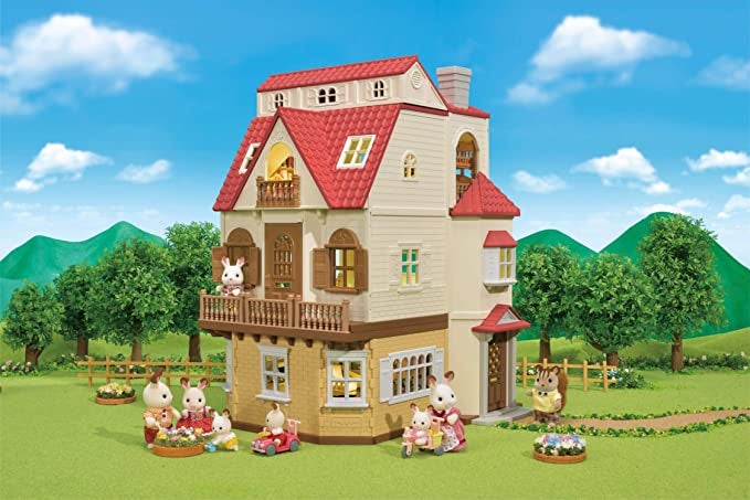 Sylvanian families red store roof mansion